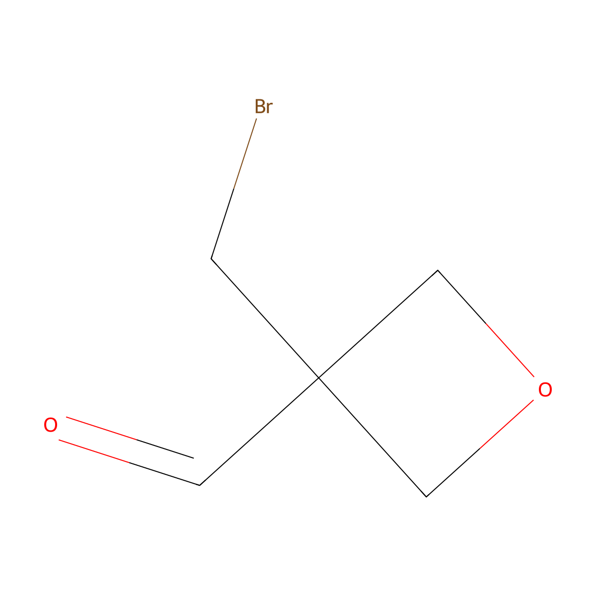 3-(Bromomethyl)oxetane-3-carbaldehyde molecular structure, CAS 17826-09-4