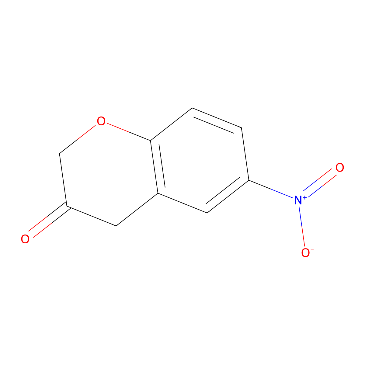 6-Nitrochroman-3-one molecular structure, CAS 178262-27-6