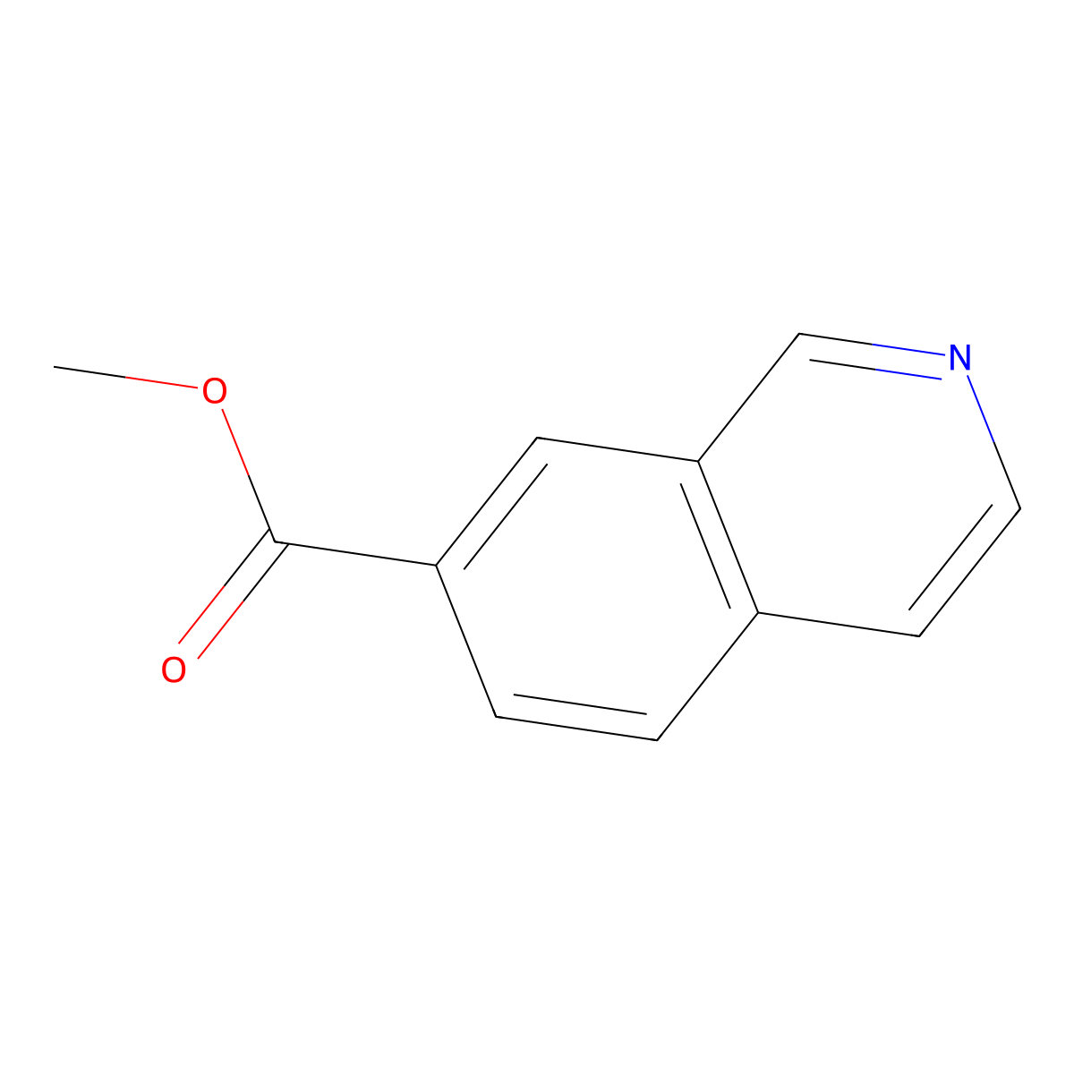 Methyl isoquinoline-7-carboxylate molecular structure, CAS 178262-31-2