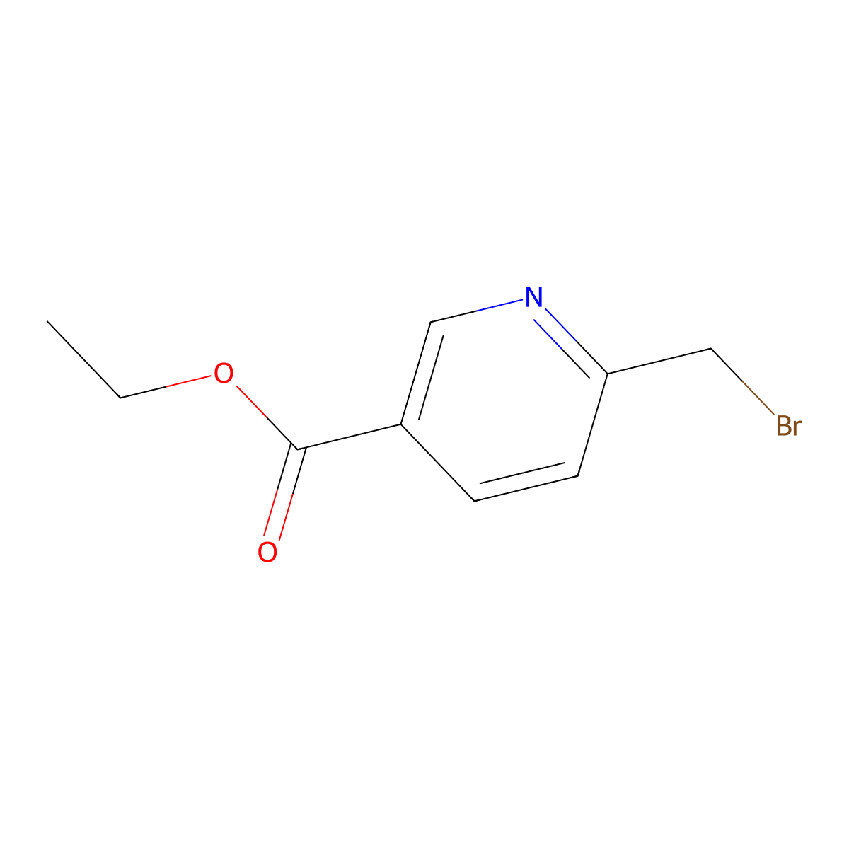 Ethyl 6-(bromomethyl)nicotinate molecular structure, CAS 178264-57-8