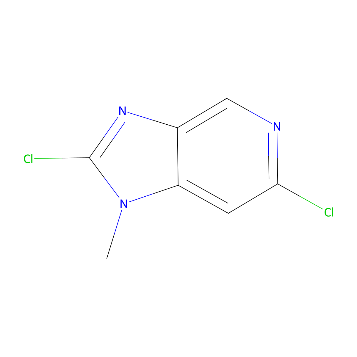 2,6-dichloro-1-methyl-1H-imidazo[4,5-c]pyridine molecular structure, CAS 1782640-23-6