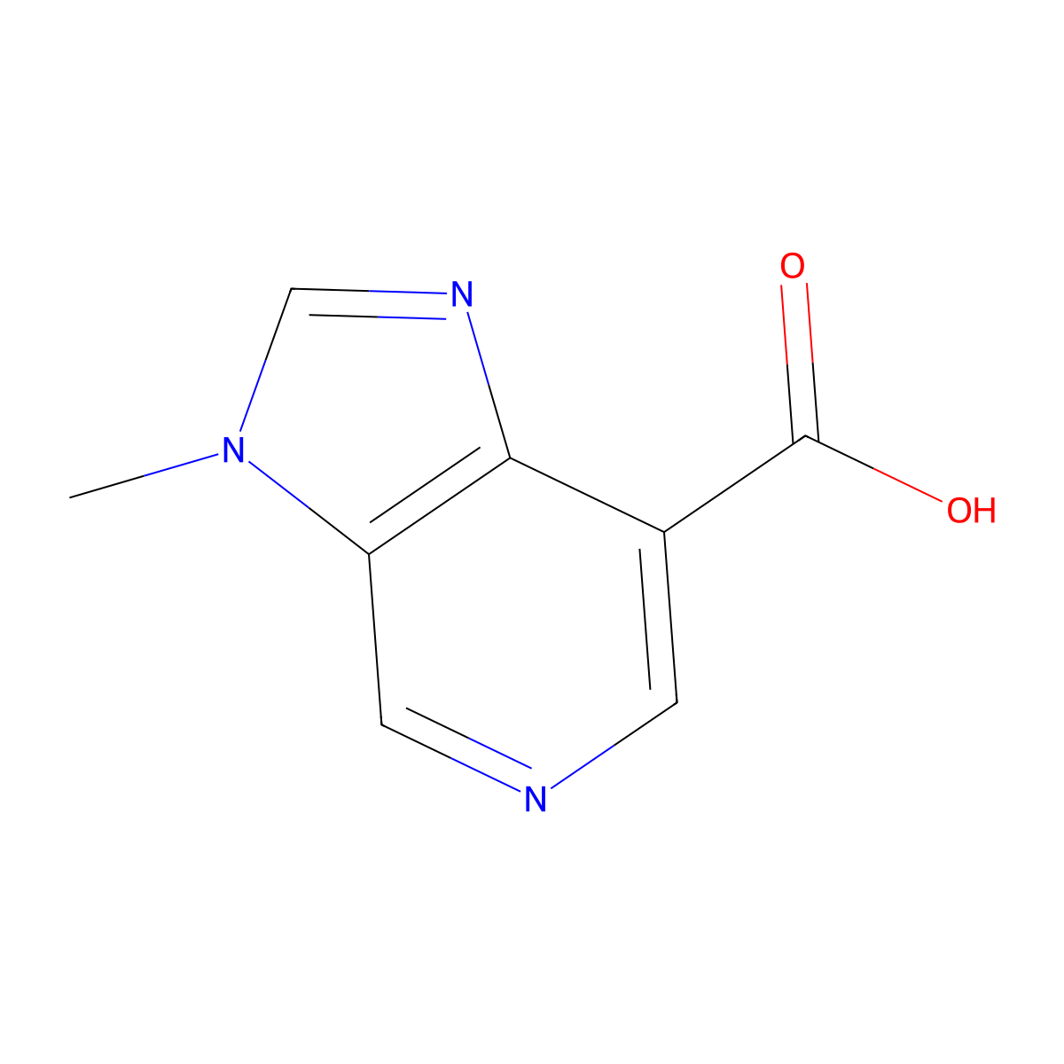 3-Methyl-3H-imidazo[4,5-c]pyridine-7-carboxylic acid molecular structure, CAS 1782640-32-7