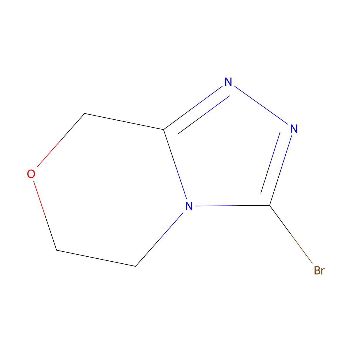 3-bromo-5H,6H,8H-[1,2,4]triazolo[3,4-c][1,4]oxazine molecular structure, CAS 1782641-36-4