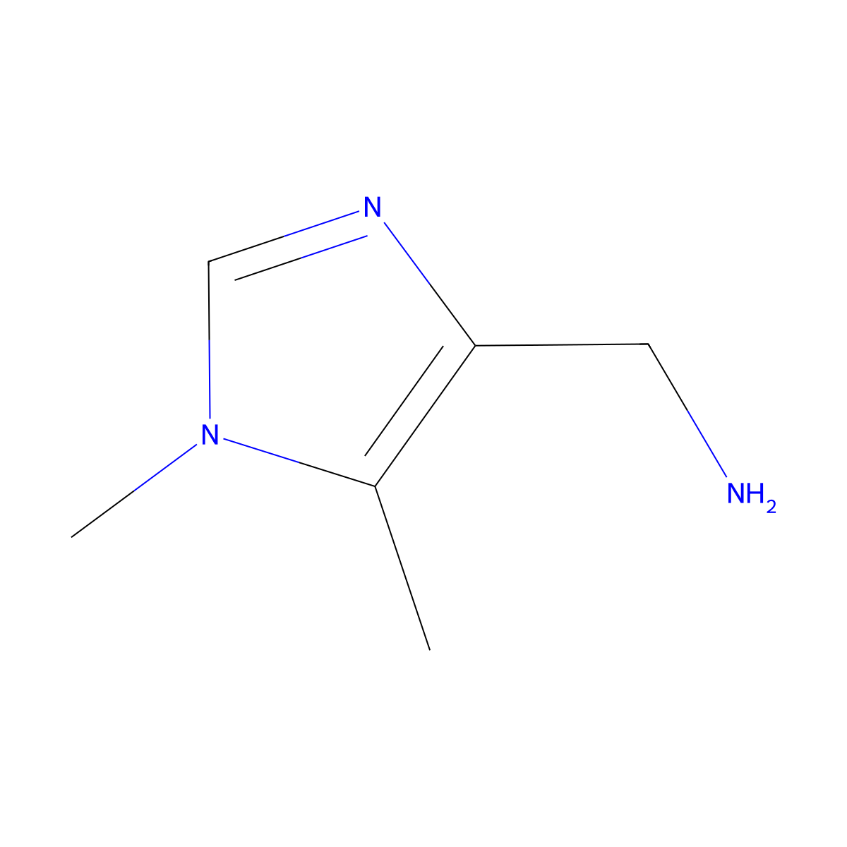 (1,5-Dimethyl-1H-imidazol-4-yl)methanamine molecular structure, CAS 1782679-92-8
