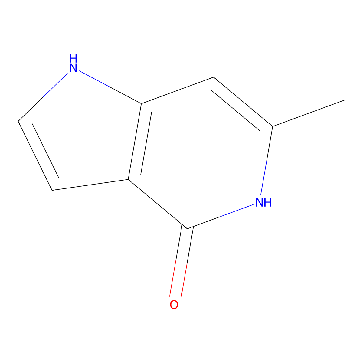 6-methyl-1H-pyrrolo[3,2-c]pyridin-4-ol molecular structure, CAS 178268-91-2