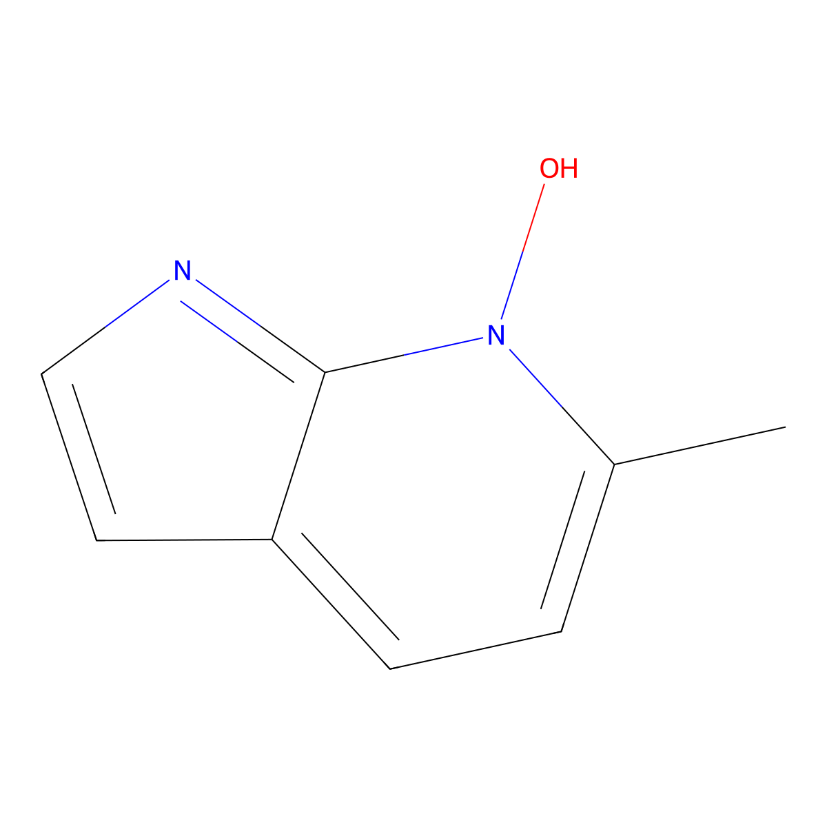 6-Methyl-1H-pyrrolo[2,3-b]pyridine 7-oxide molecular structure, CAS 178268-96-7