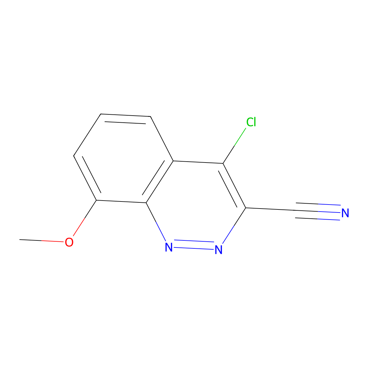 4-Chloro-8-methoxycinnoline-3-carbonitrile molecular structure, CAS 1782711-60-7