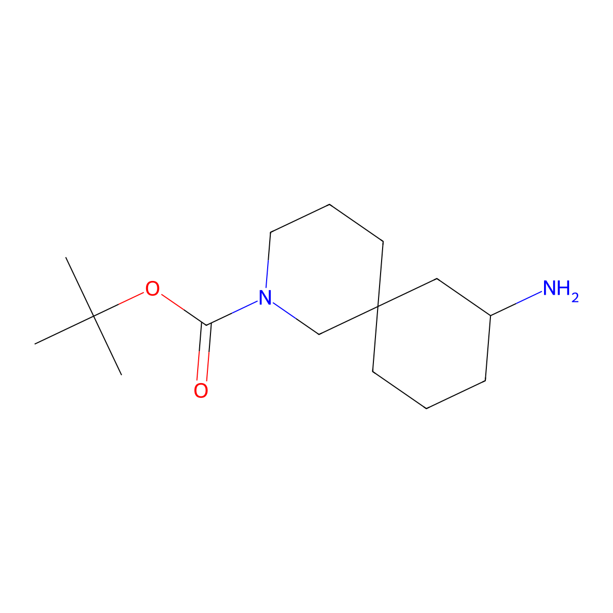 tert-Butyl 8-amino-2-azaspiro[5.5]undecane-2-carboxylate molecular structure, CAS 1782722-51-3