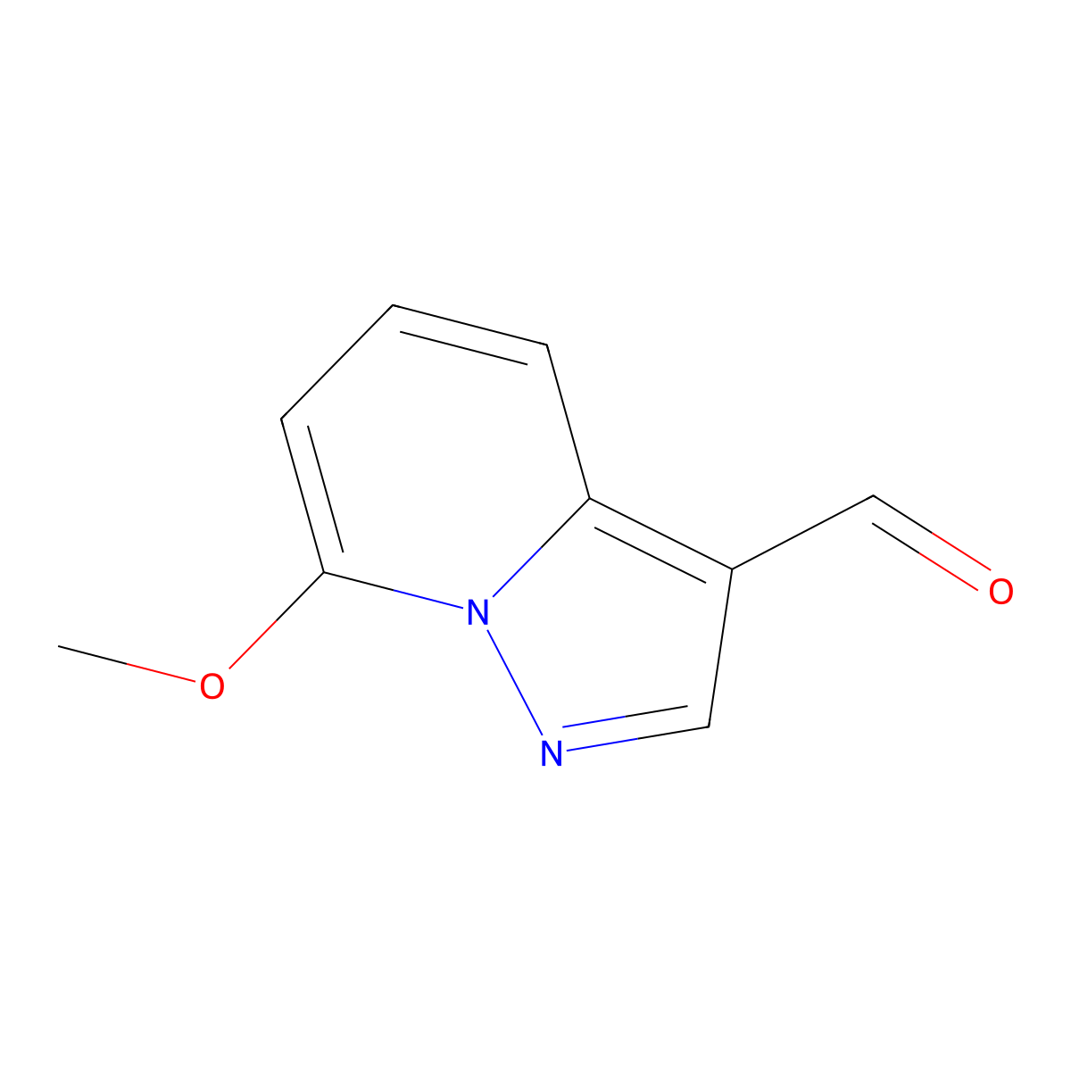 7-Methoxypyrazolo[1,5-A]pyridine-3-carbaldehyde molecular structure, CAS 1782729-11-6