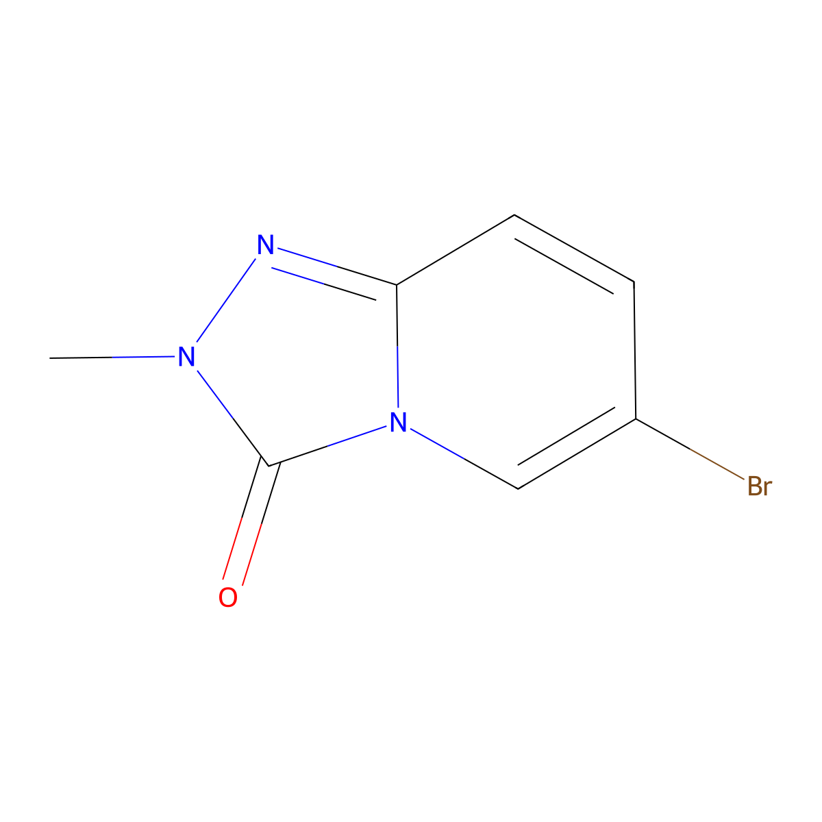 6-Bromo-2-methyl-[1,2,4]triazolo[4,3-a]pyridin-3-one molecular structure, CAS 1782729-97-8