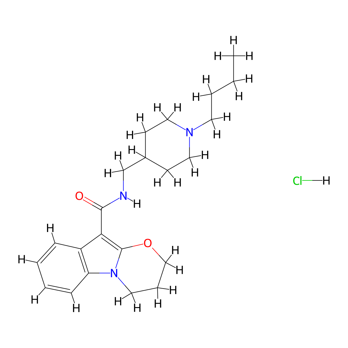 Piboserod hydrochloride molecular structure, CAS 178273-87-5