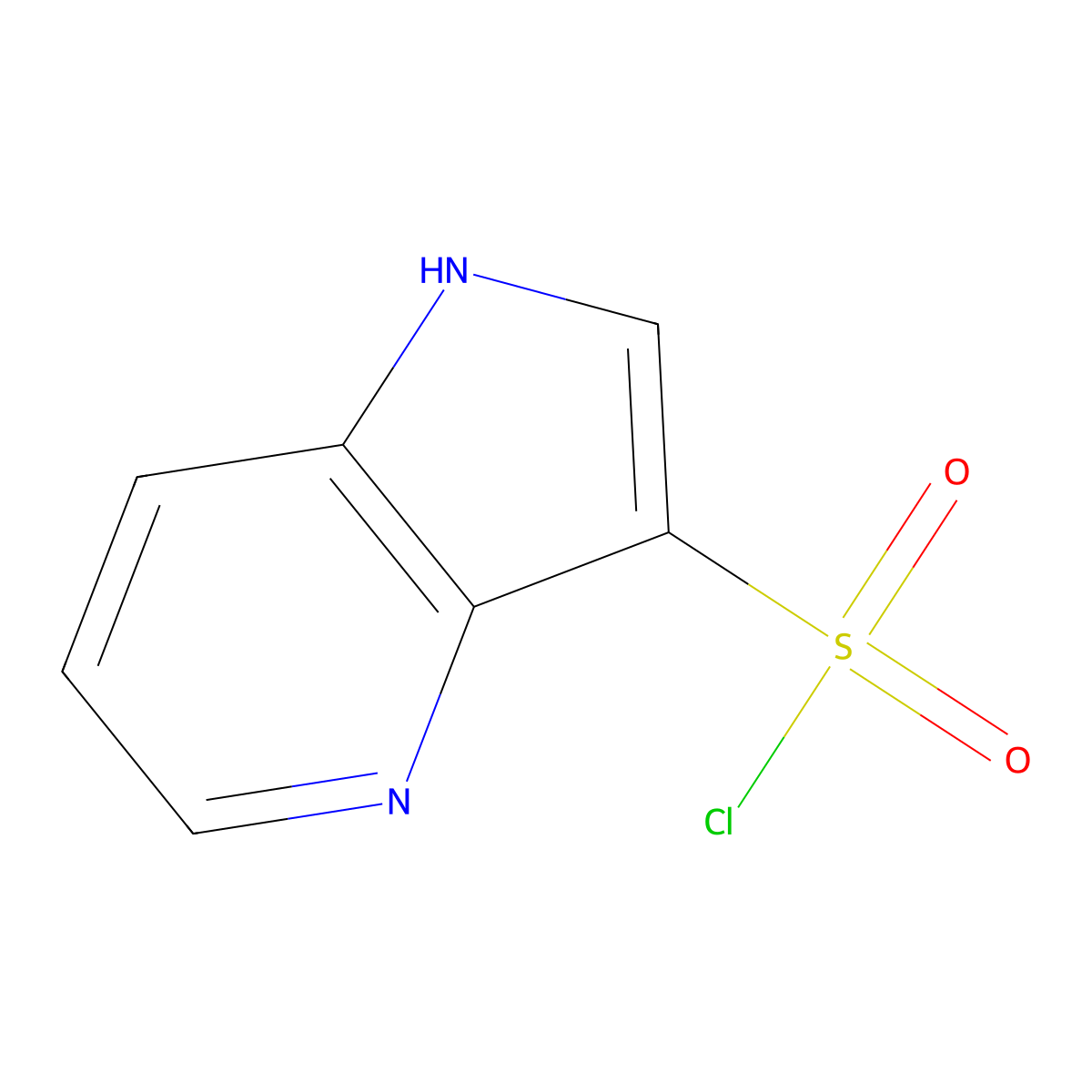 1H-pyrrolo[3,2-b]pyridine-3-sulfonyl chloride molecular structure, CAS 1782733-34-9