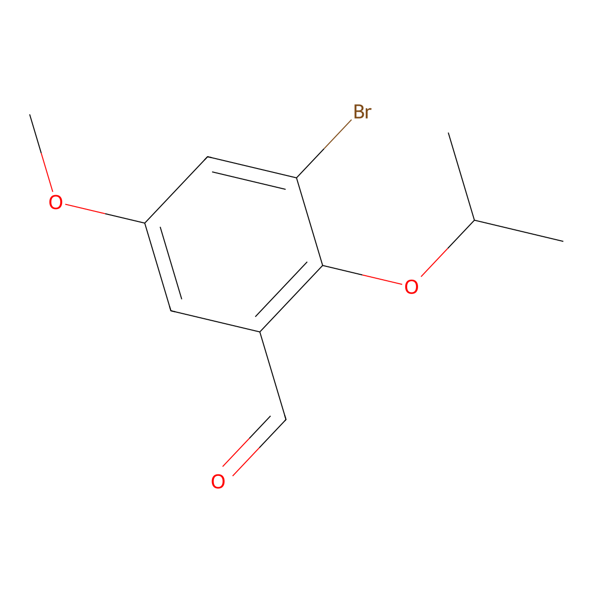 3-Bromo-2-isopropoxy-5-methoxybenZaldehyde molecular structure, CAS 1782753-64-3