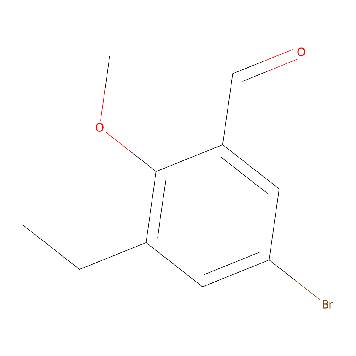 5-Bromo-3-ethyl-2-methoxybenZaldehyde molecular structure, CAS 1782758-66-0