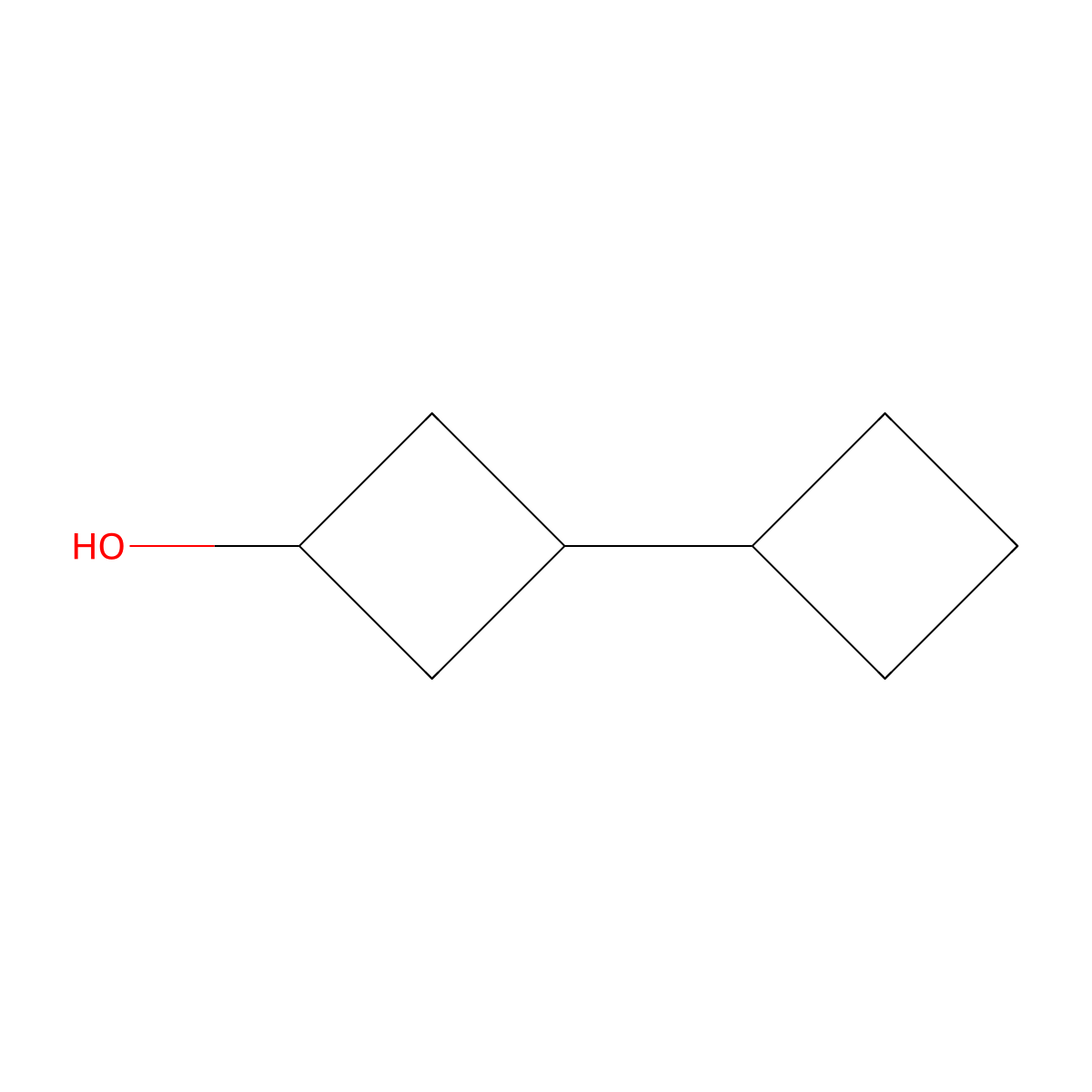 3-Cyclobutylcyclobutan-1-ol molecular structure, CAS 1782783-08-7