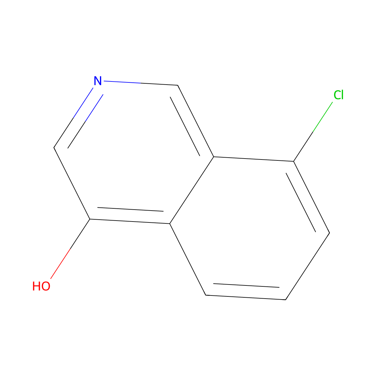 8-Chloroisoquinolin-4-ol molecular structure, CAS 1782793-75-2