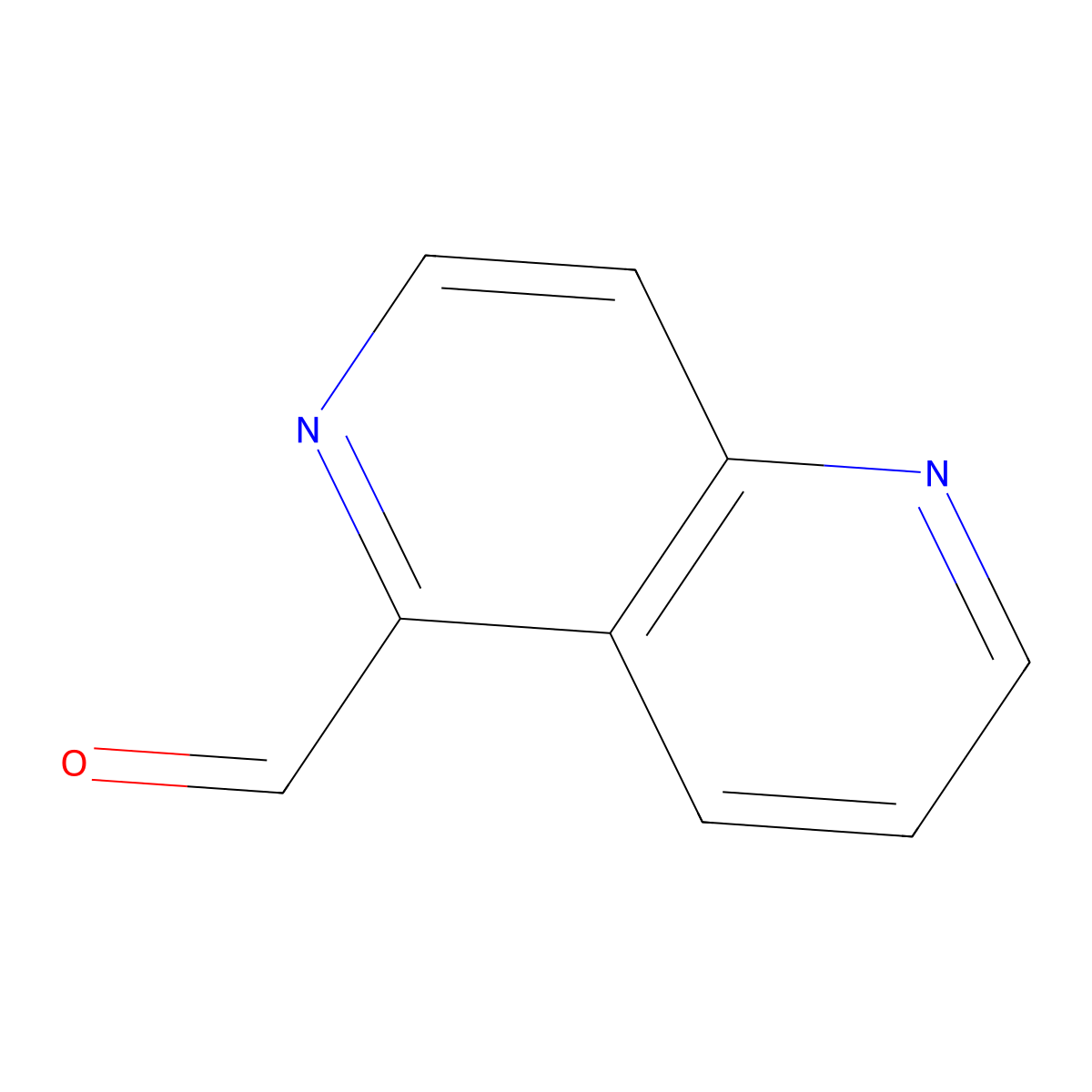1,6-Naphthyridine-5-carbaldehyde molecular structure, CAS 1782796-65-9