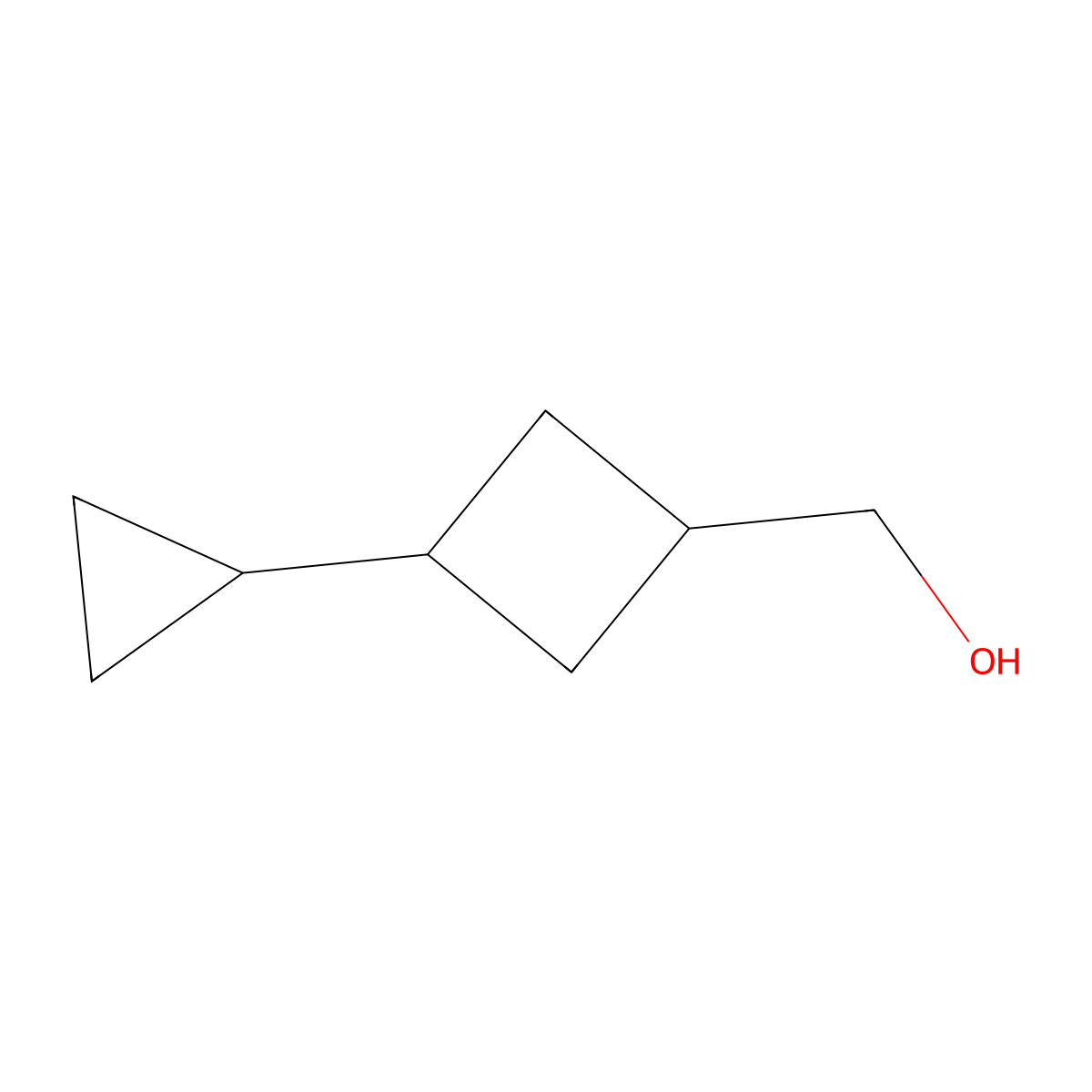 (3-Cyclopropylcyclobutyl)methanol molecular structure, CAS 1782799-64-7