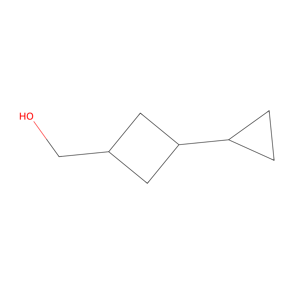(3-Cyclopropylcyclobutyl)methanol molecular structure, CAS 1782799-64-7