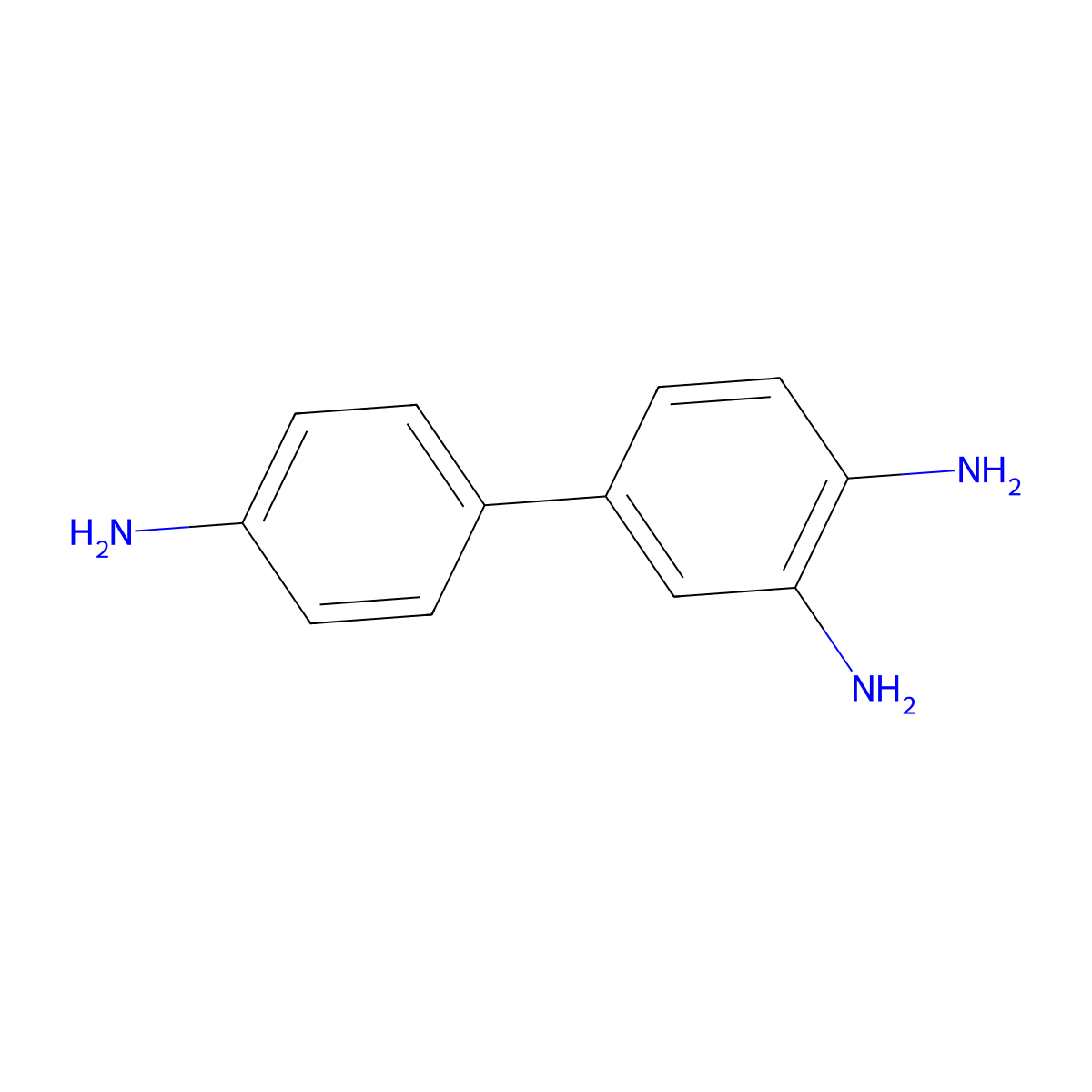 4-(4-Aminophenyl)benzene-1,2-diamine molecular structure, CAS 17828-45-4