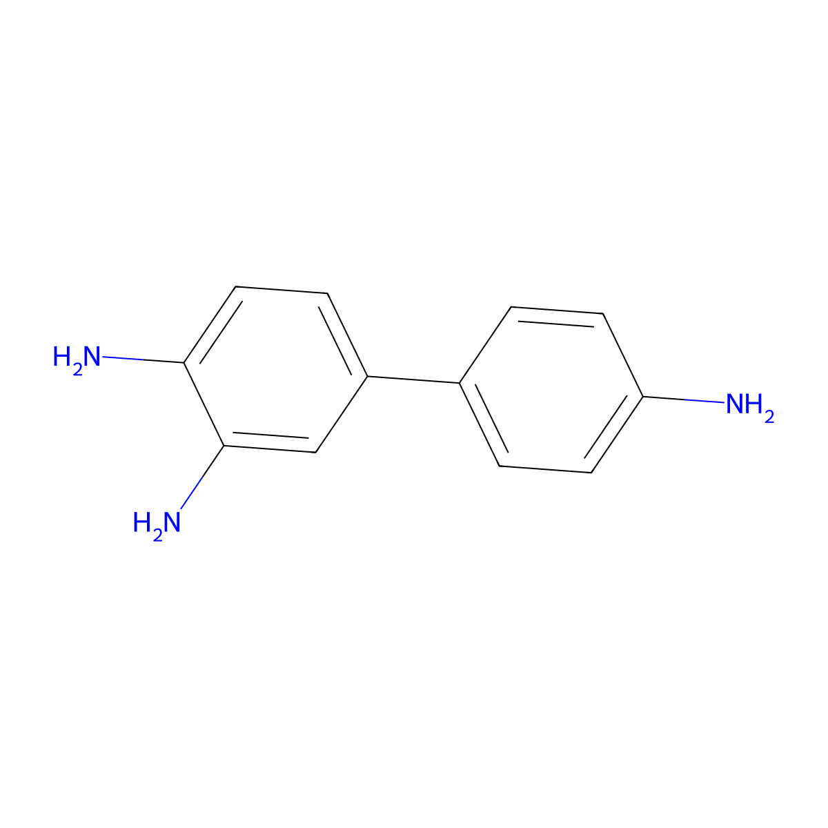 4-(4-Aminophenyl)benzene-1,2-diamine molecular structure, CAS 17828-45-4