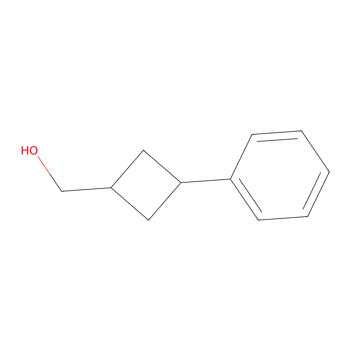 (3-Phenylcyclobutyl)methanol molecular structure, CAS 1782803-64-8