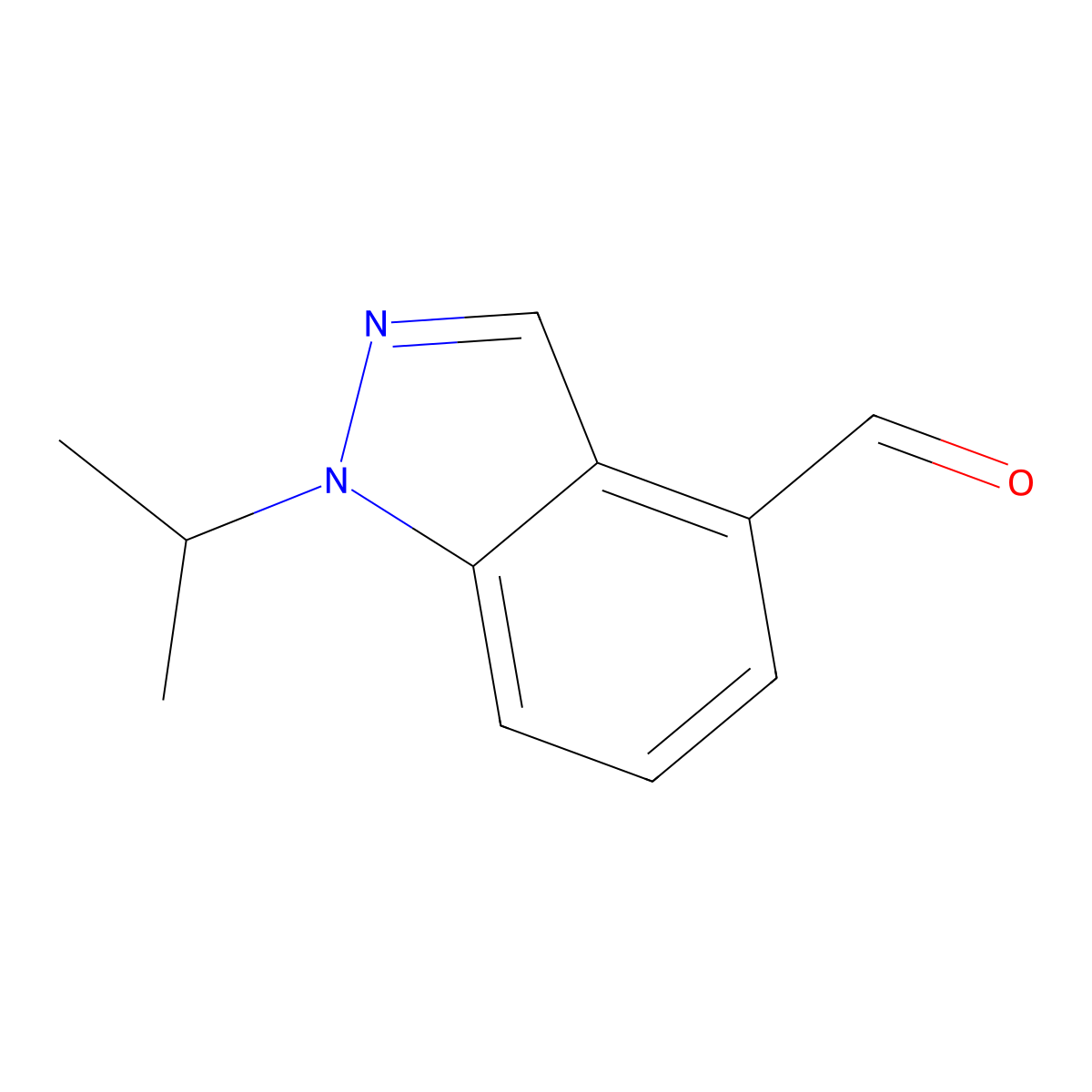 1-Isopropyl-1H-indazole-4-carbaldehyde molecular structure, CAS 1782810-92-7