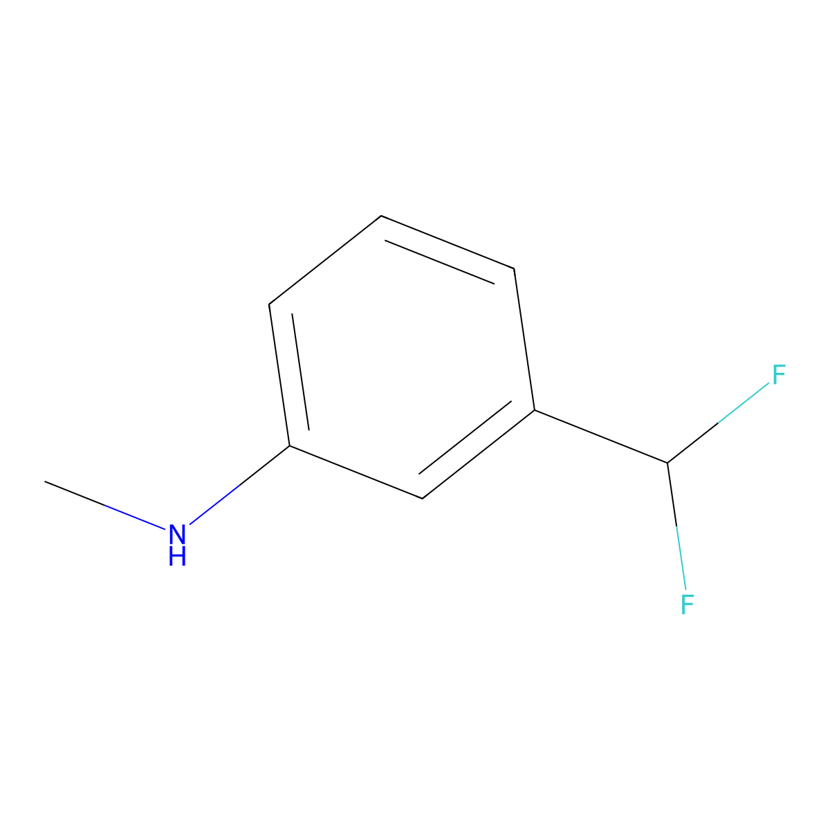 3-(Difluoromethyl)-N-methylaniline molecular structure, CAS 1782847-98-6