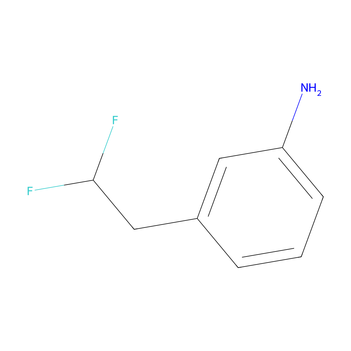 3-(2,2-Difluoroethyl)aniline molecular structure, CAS 1782848-05-8