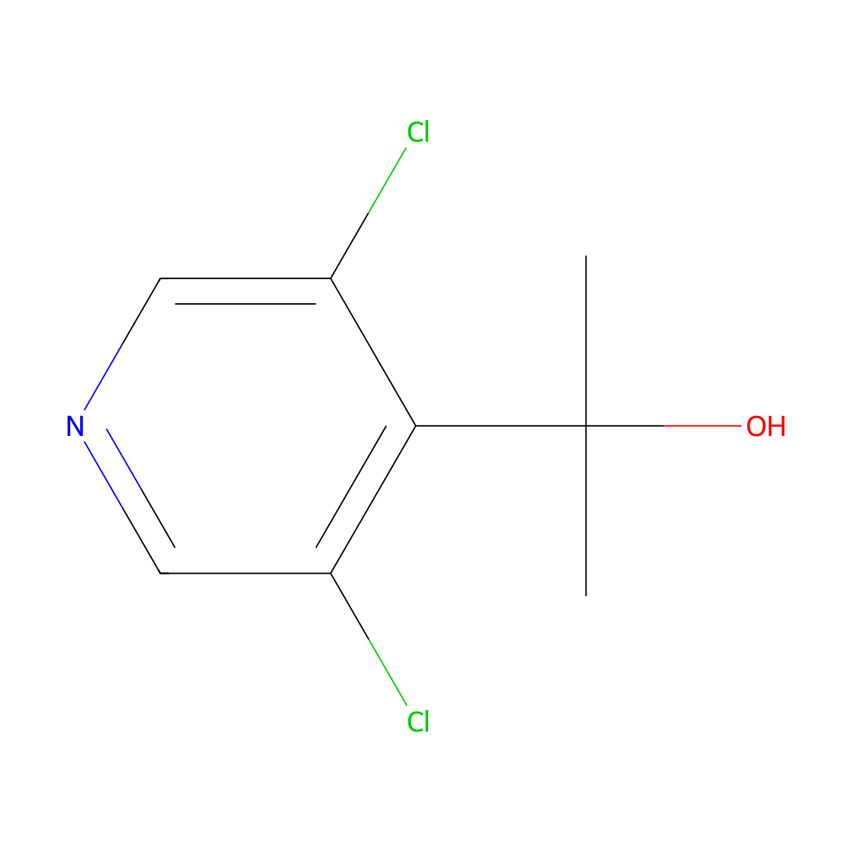 2-(3,5-Dichloropyridin-4-yl)propan-2-ol molecular structure, CAS 1782851-11-9
