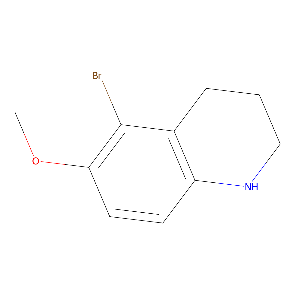 5-Bromo-6-methoxy-1,2,3,4-tetrahydroquinoline molecular structure, CAS 1782852-31-6