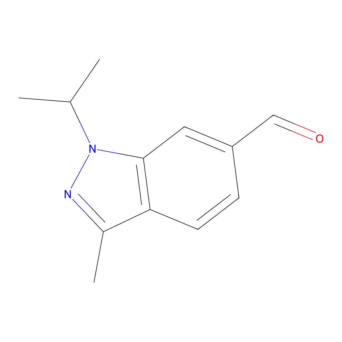 3-Methyl-1-(1-methylethyl)-1H-indazole-6-carboxaldehyde molecular structure, CAS 1782855-60-0