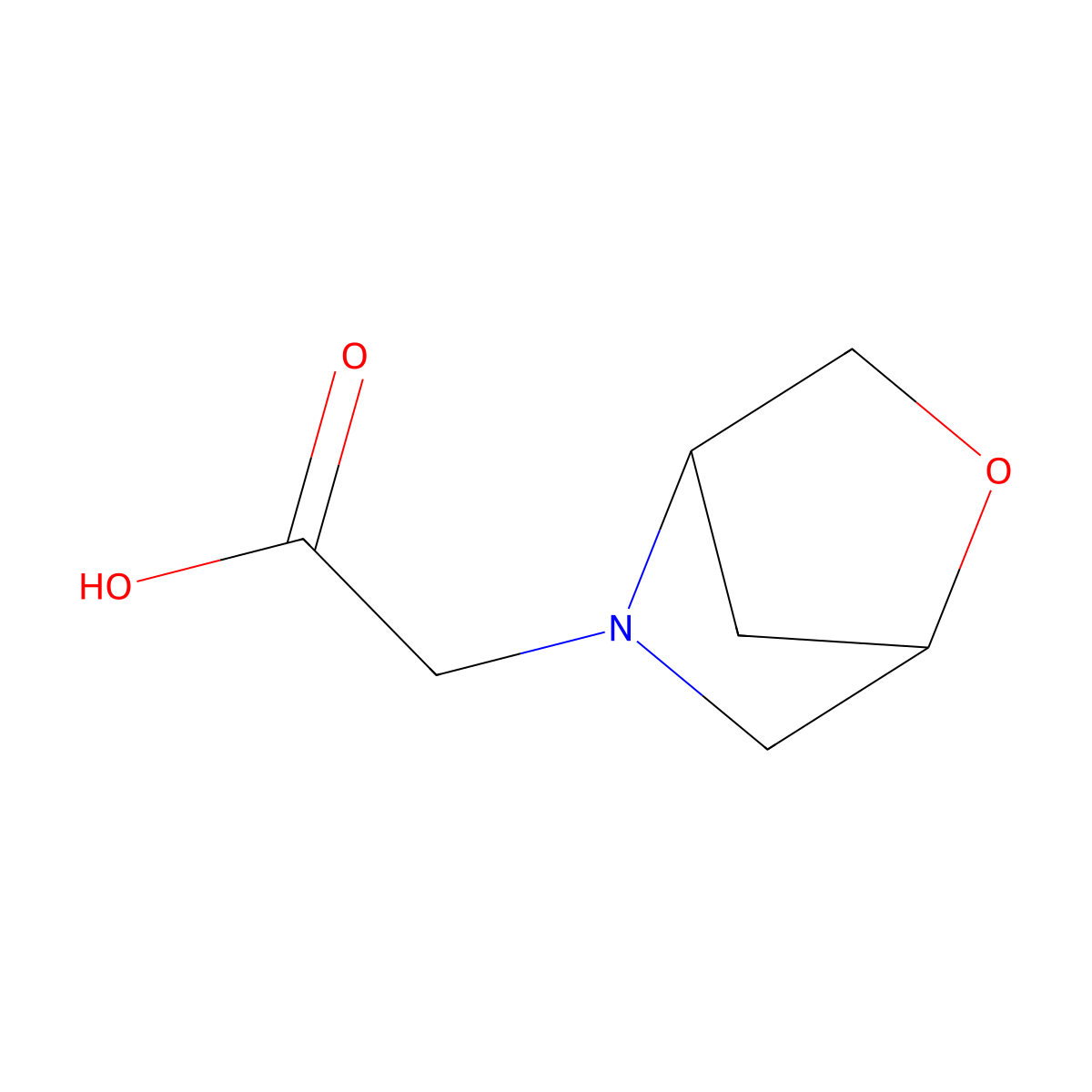 2-(2-Oxa-5-azabicyclo[2.2.1]heptan-5-yl)acetic acid molecular structure, CAS 1782855-95-1