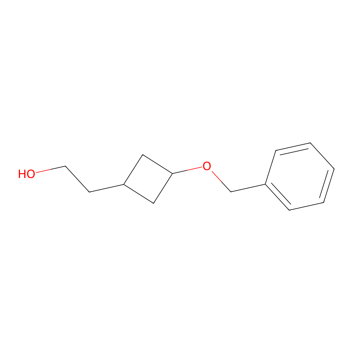 2-[3-(Benzyloxy)cyclobutyl]ethan-1-ol molecular structure, CAS 1782886-38-7