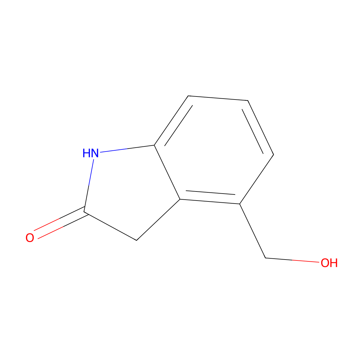 4-(Hydroxymethyl)indolin-2-one molecular structure, CAS 1782887-75-5