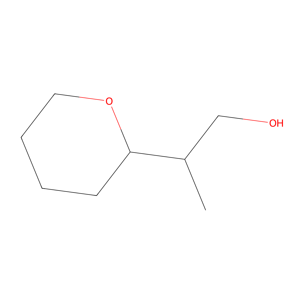 2-(Oxan-2-yl)propan-1-ol molecular structure, CAS 1782898-92-3