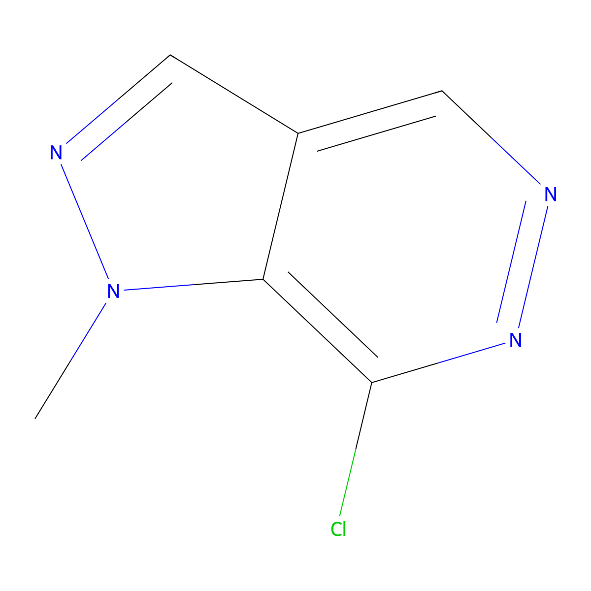 7-chloro-1-methyl-1H-pyrazolo[3,4-d]pyridazine molecular structure, CAS 1782898-94-5
