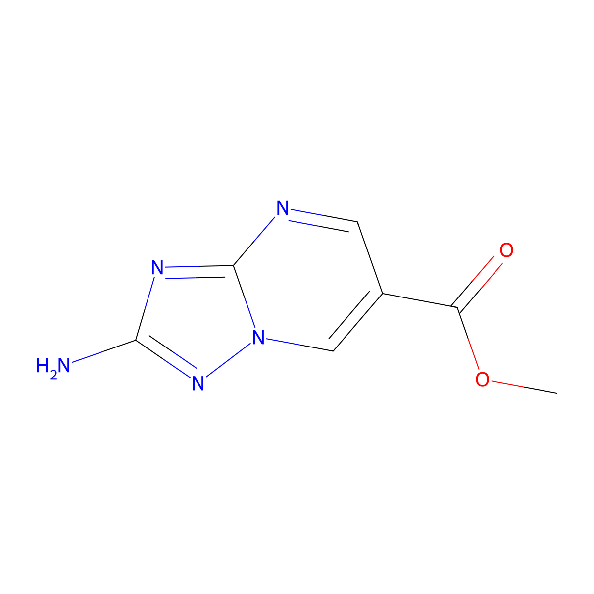 Methyl 2-amino-[1,2,4]triazolo[1,5-a]pyrimidine-6-carboxylate molecular structure, CAS 1782908-59-1