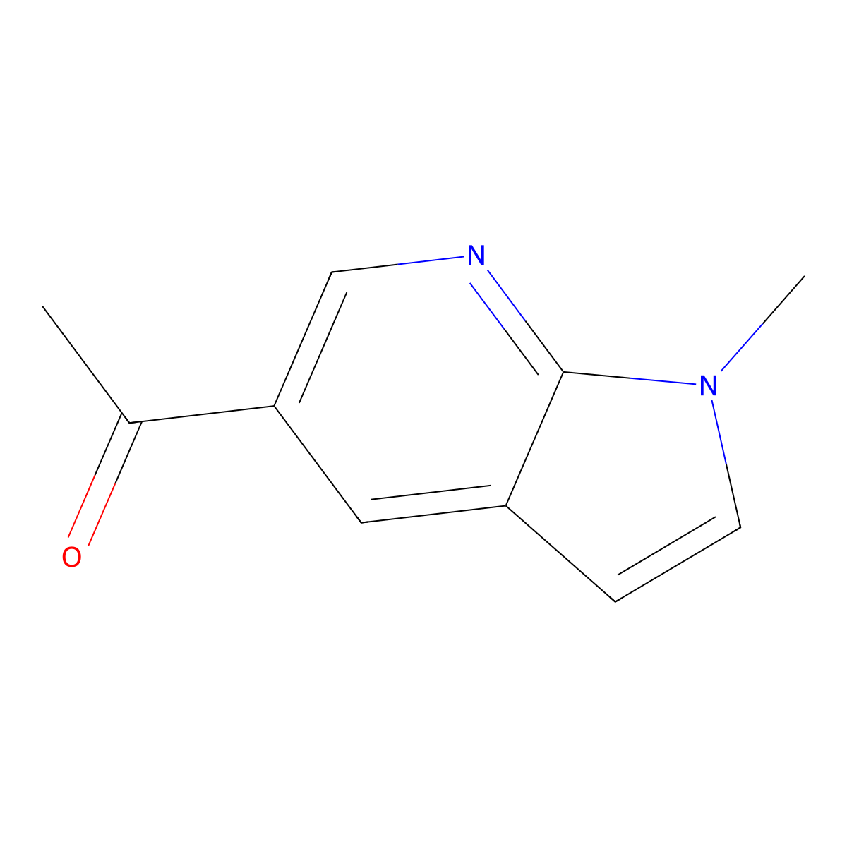 1-(1-Methyl-1H-pyrrolo[2,3-b]pyridin-5-yl)ethan-1-one molecular structure, CAS 1782915-85-8