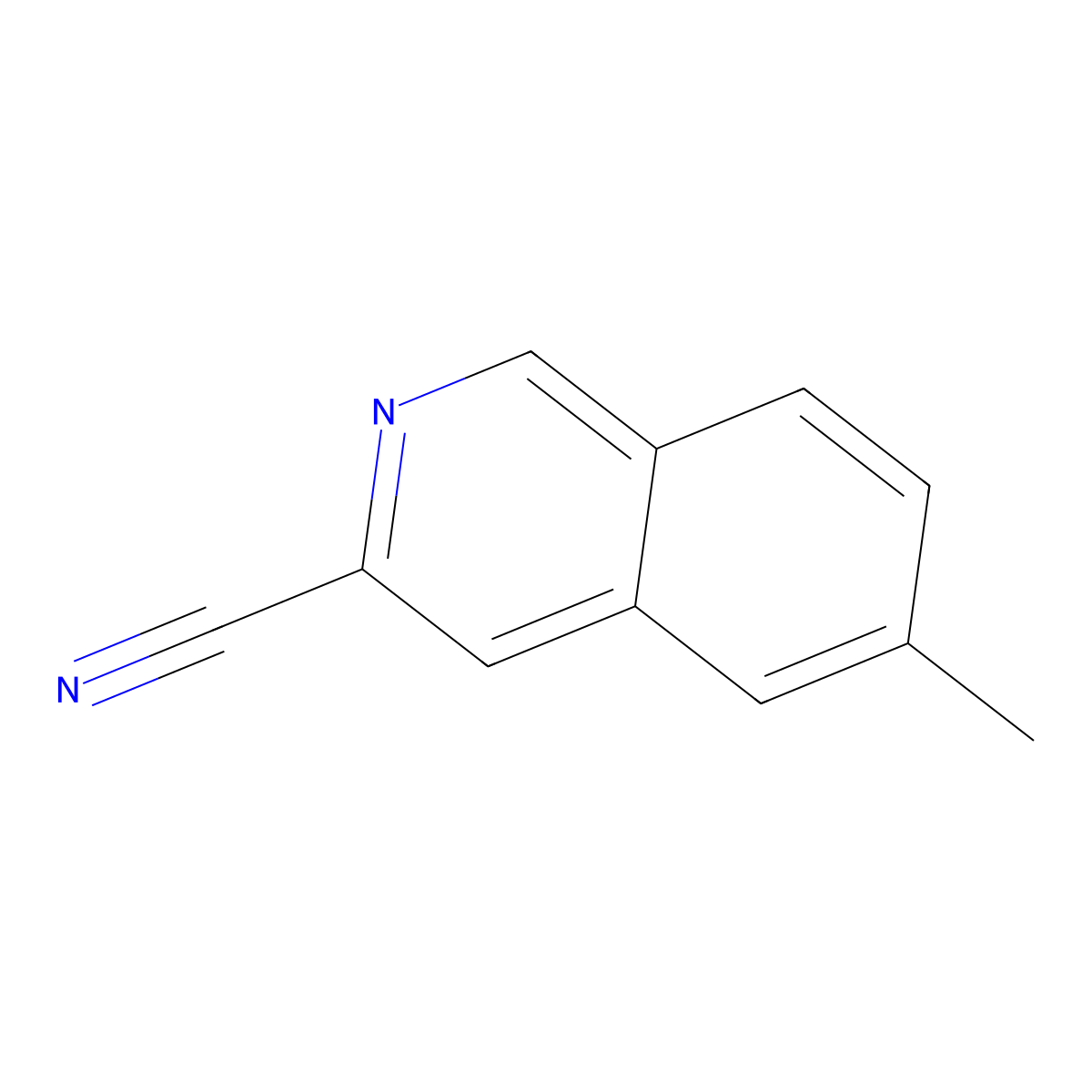 6-Methylisoquinoline-3-carbonitrile molecular structure, CAS 1782916-65-7