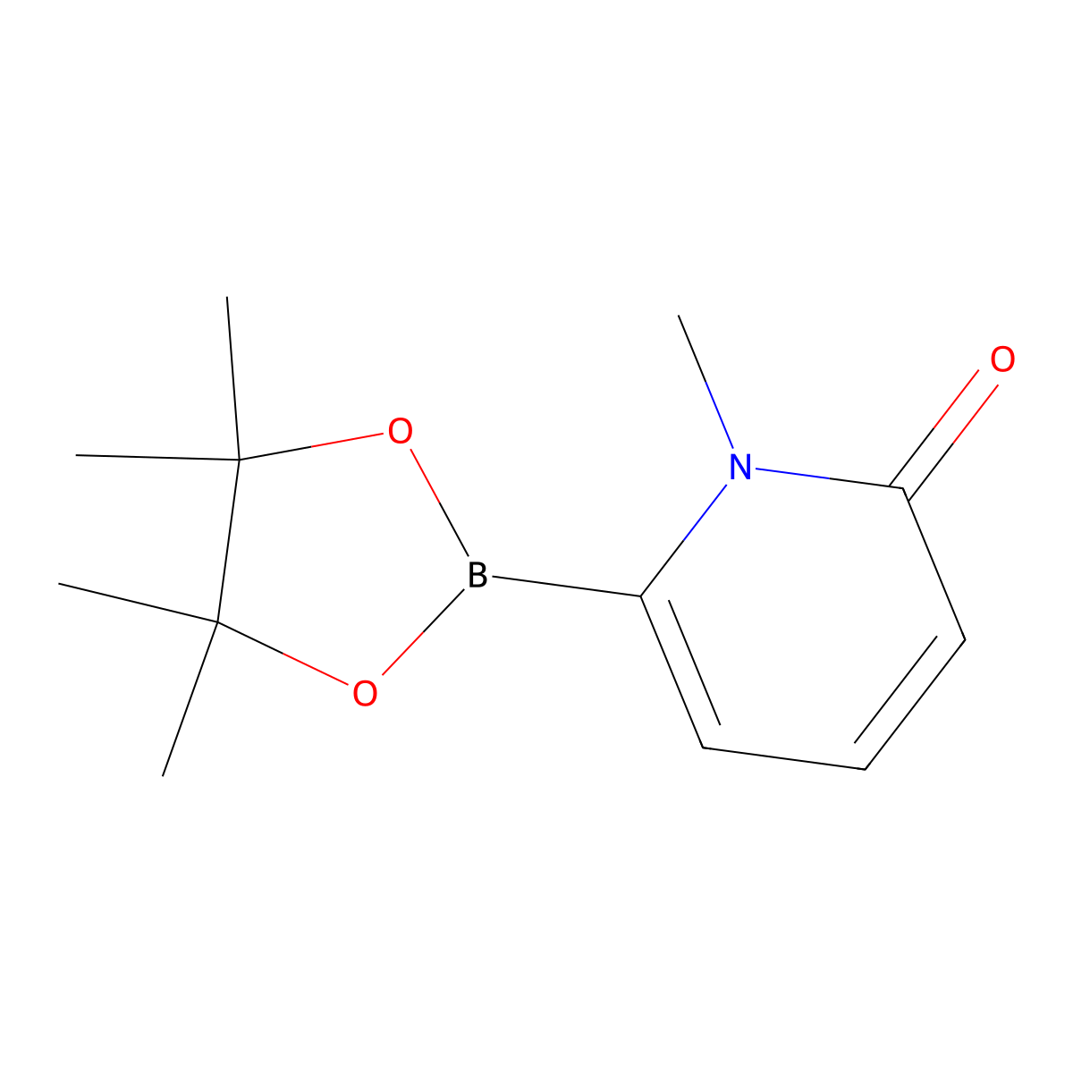 1-Methyl-6-oxo-1,6-dihydropyridine-2-boronic Acid Pinacol Ester molecular structure, CAS 1782930-25-9