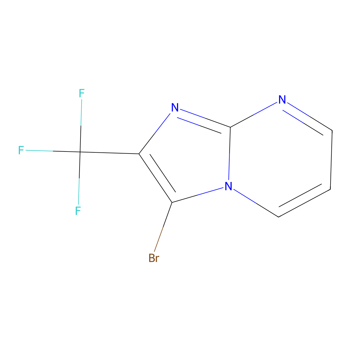 3-Bromo-2-(trifluoromethyl)imidazo[1,2-a]pyrimidine molecular structure, CAS 1782970-66-4