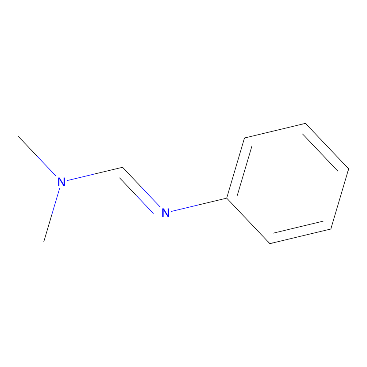N,N-Dimethyl-N'-phenylmethanimidamide molecular structure, CAS 1783-25-1