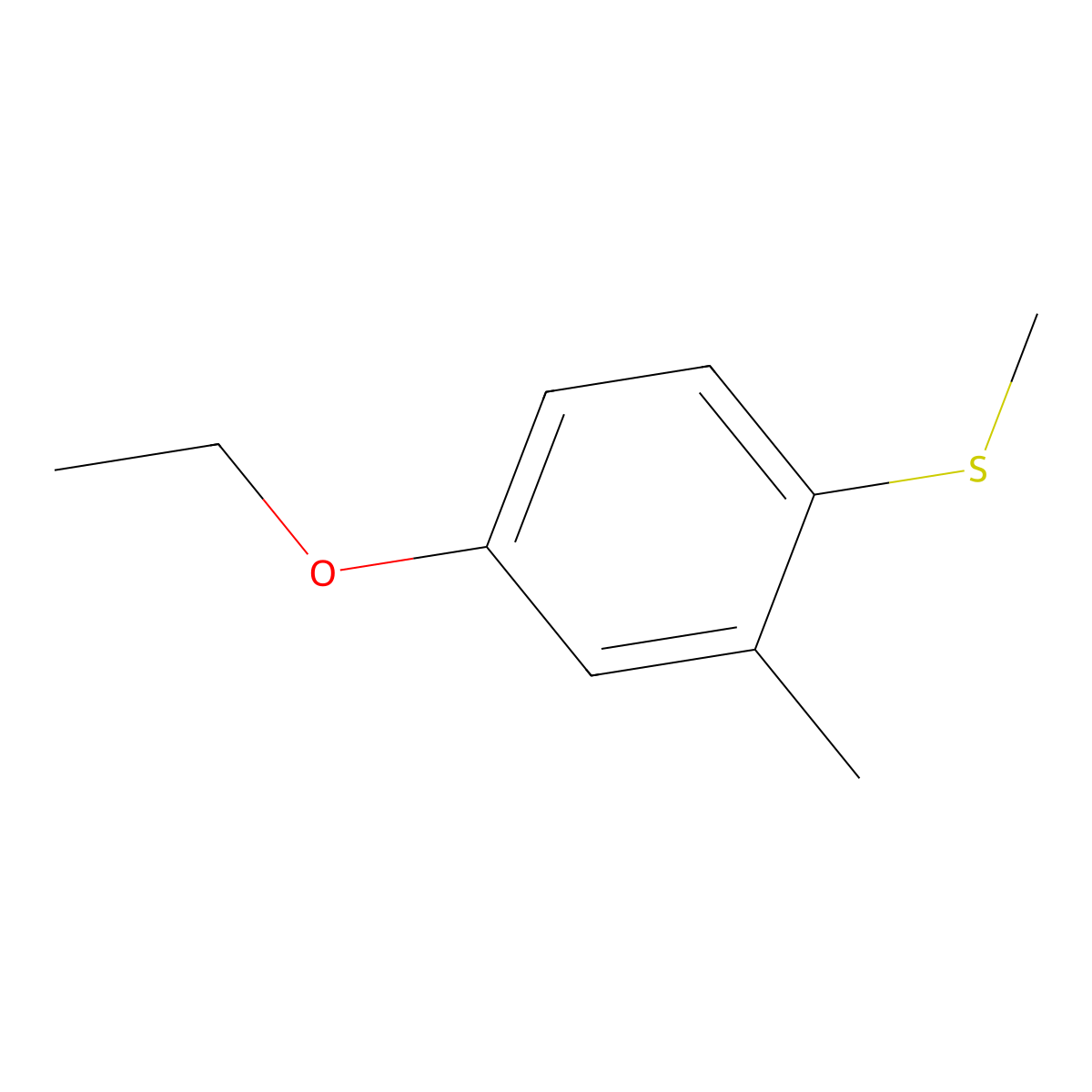 4-Ethoxy-2-methylphenyl methyl sulfide molecular structure, CAS 1783-80-8
