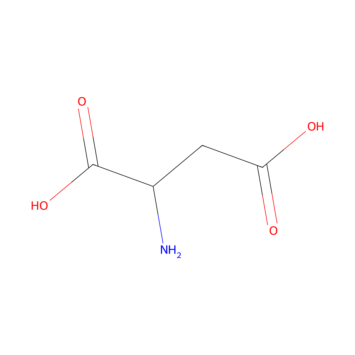 D-Aspartic Acid molecular structure, CAS 1783-96-6
