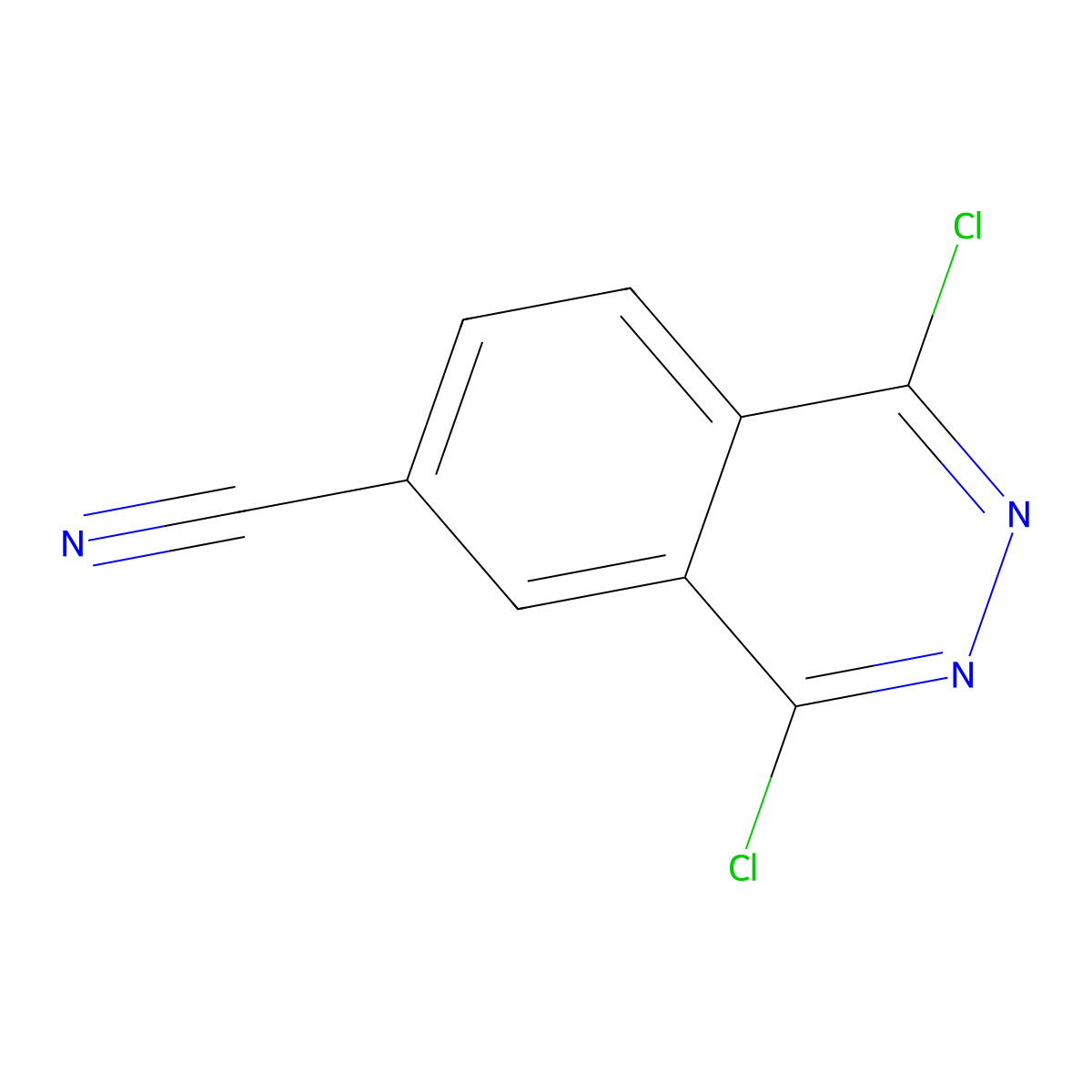 1,4-Dichlorophthalazine-6-carbonitrile molecular structure, CAS 178308-61-7