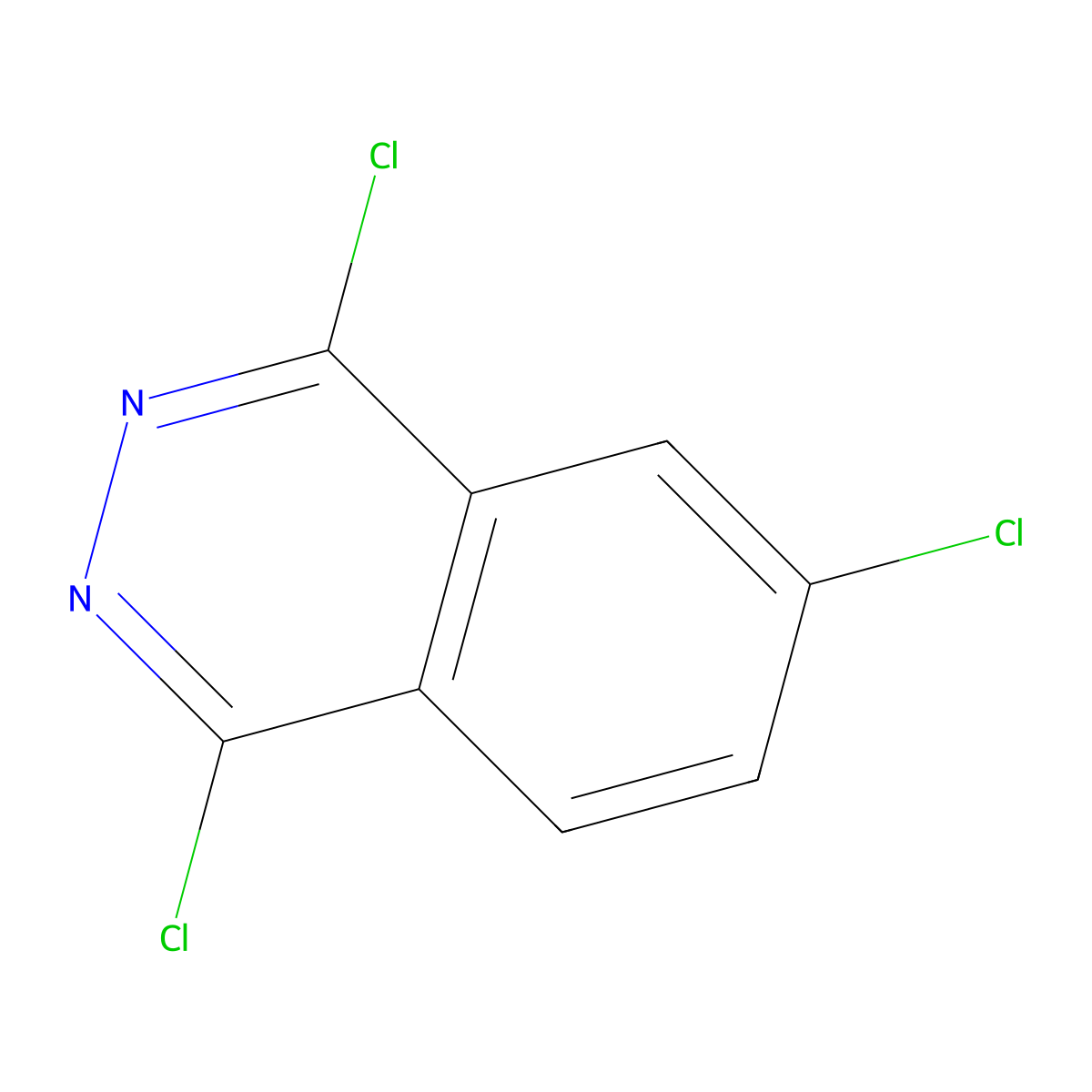 1,4,6-Trichlorophthalazine molecular structure, CAS 178309-37-0