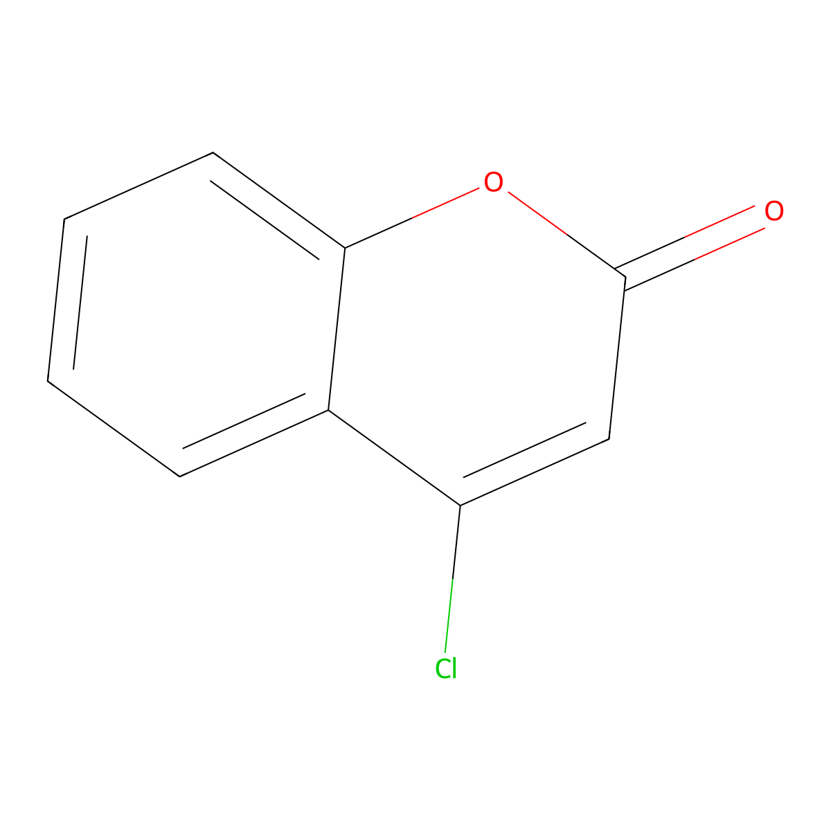 4-chloro-2H-1-benzopyran-2-one molecular structure, CAS 17831-88-8