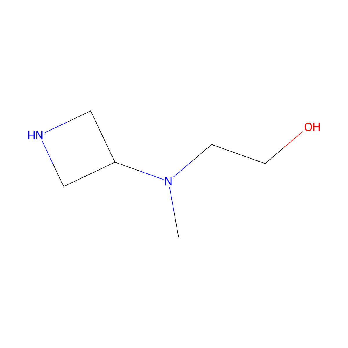 2-(Azetidin-3-ylmethylamino)ethanol molecular structure, CAS 178311-56-3