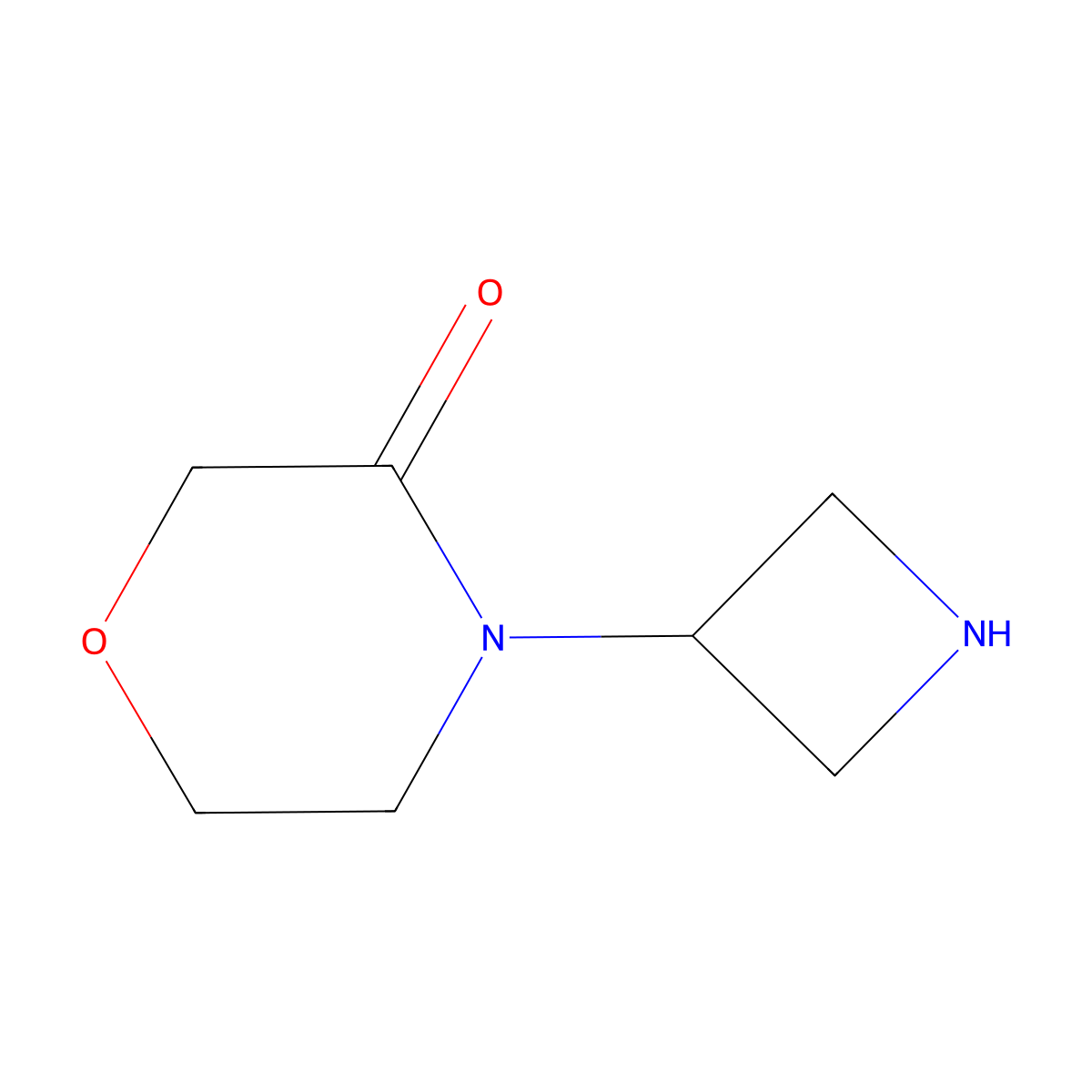 4-(Azetidin-3-yl)morpholin-3-one molecular structure, CAS 178311-58-5